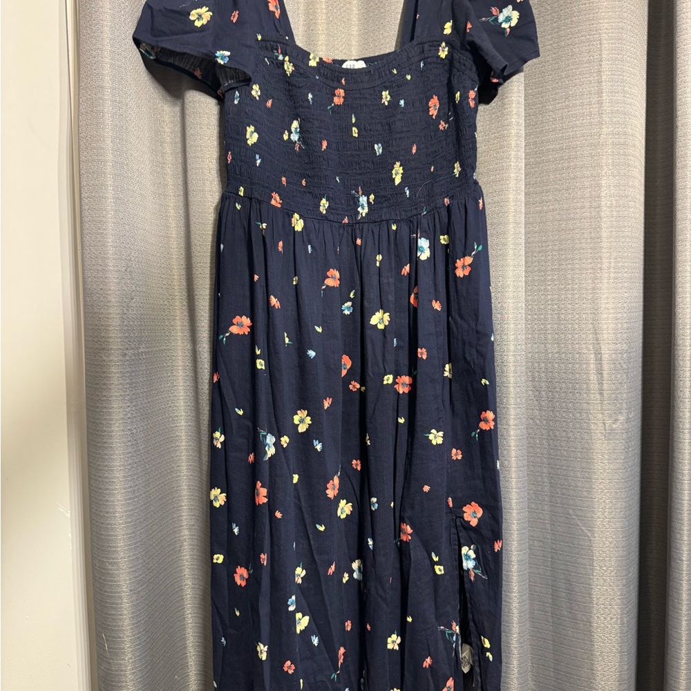 GAP Dress - Navy with Colorful Floral Print